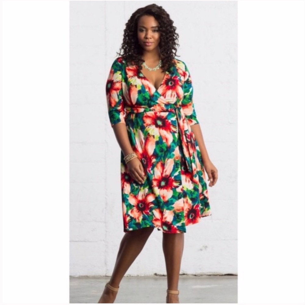 Floral Kiyonna wrap dress